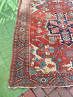 Old Estate Antique Heriz Serapi  Karaja Caucasian Sq 5    2    X 5    7    Oriental Rug