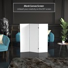 Red Lantern 4 Ft  Short Do It Yourself Canvas Folding Screen - 3 Panel