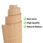 14 width Natural Cane Webbing 3 3ft  V Shape Rattan Webbing For Caning Projec   
