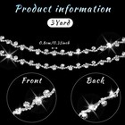 Crystal Rhinestone Applique Strips  2 Yards Of Bling Trim For Crafts   Diy