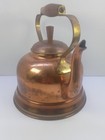 Antique German Copper Kettle  Farmhouse Kitchen Decor 8   Signed Old Dutch