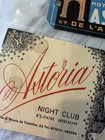 Vtg Art Deco Hotel   Night Club Ephemera Lot France Italy Astoria Luggage Tag
