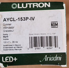 Lutron Aycl-153p-iv Led  Dimmer Toggle Switch Ariadni Ivory Color Free Shipping