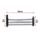 Pcie 4 0 Extension Cable 16x Shielded High Speed Gpu Riser Cable 90 Degree 30cm