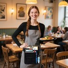 Server Apron With Multiple Pockets adjustable Belt For Waitress  Waiter  Wais