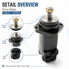 Hydrostatic Drive Motor 6686261 For Bobcat Mt52 Mt55 Mt85 Mt100 Left Or Right