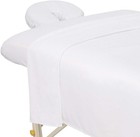 Microfiber 3-piece Massage Sheet Set White  Fits Standard Tables