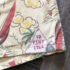Vintage 50   s 60   s Mcgregor Swim Shorts Novelty Boat Trunks L  Xl Wind Surfer