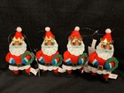 Target Wondershop Christmas Ornament Santa Claus Wreath Felt New 2021 Lot Of 4