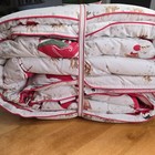 Pottery Barn Kids Holiday Heritage Santa Comforter   Full queen