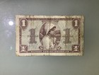 United States Us America 1 Dollar Military Mpc 1952 Series 521 Cir - Taped Tears