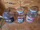 Set Of 1960s Bob White Syrup Jars With Caps