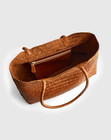  big Sale  Madewell The Signature Woven Tote Bag Straw Leather Trim Shoulder New