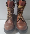 Vintage Red Wing Moc Toe Super Sole Brown Leather Boots Size 9 B 27101