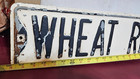 Vintage 1950 s Wheat Ridge Ln  Gas Oil  Embossed Metal Road Street Sign 30  X 6 