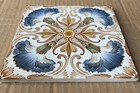 Antique England - Transfer Victorian Majolica Tile C1900