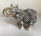 5 5  Feng Shui Silver Metallic Elephant Trunk Statue Figurine Home Decor Accent
