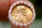 1975 D Lincoln Cent Original Bank Wrap Roll Federal Reserve Obw Penny Roll