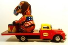 Nm Tin Friction 50 s Bandwagon Truck W Donkey horse Original Ears Drummer Japan