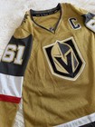 Fanatics Vegas Golden Knights Mark Stone  61 Women   s M Gold Nhl Hockey Jersey