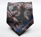 New Classic Paisley Black Gray Pink Blue Jacquard Woven Silk Men s Tie Necktie
