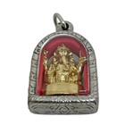 Lord Ganesha Hindu Murti Elephant Head Thai Amulet Pendant Stainless Case  12