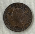 Canada 1891 Large Cent Bronze Coin -foreign Circulated - Queen Victoria - 1c 1  