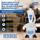 Oneida Air Systems Dust Deputy 2 5 Sturdy Deluxe All Clear Cyclone Separator Kit