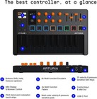 Arturia Minilab 3 25-key Midi Keyboard Controller With 8 Encoders - Black orange