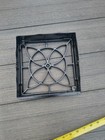 Vintage Square  Cast Iron And Metal Heat Grate