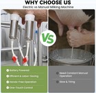 2 In 1 7l Goat Milking Machine  Electric Vacuum Pulsation Milker  Handheld Po   