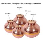 Premium Quality Matka vessel Of Copper Water Pot Dispenser Jar Vessel Gift Set