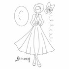 Julie Nutting  aisha  Doll Cling Stamp Prima Marketing Mixed Media 913243