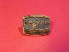 Vintage Regions Bank Sterling Silver Service Pin Gold Plated Clutch-back 5 8ths 