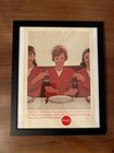 Vintage Coca-cola Print Ad Set - Framed 1962 Woman In Red   1955    come Time    Ads