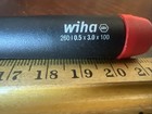 Wiha 260 1  Precision Slotted Screwdriver 0 5mm X 3 0mm X 100mm