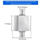 Universal Mufflers Performance Automotive Exhaust Muffler Single Chamber Center