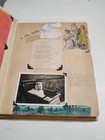 Vtg Photograph Album W  187 B w  People Babies Scrapbook  Large