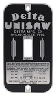 Vintage Switch Plates - Delta Unisaw And Delta Mfg Styles -  New Stainless Steel