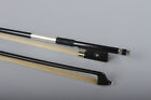 Advanced Violin Bow 4 4 Black Carbon Fiber Straight Balance Aaa Bow Hair Frog