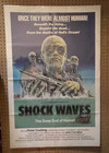 Orig  Movie Poster  Shock Waves  Peter Cushing 1977  Shock Wave one Sheet 27x41