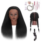 16  Real Hair Mannequin Head For Cosmetology Training  Hair Styling   Braiding