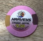 Harvey s Resort Hotel Casino  2 50 Hotel Casino Poker Chip - Council Bluffs Iowa