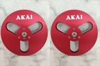 One Pair Silvery Tape Reel Akai 7  Inch Light Metal Aluminum Take Up Reel