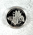 1990 Canada Silver One 1 Dollar Henry Kelsey Tercentenary Pl Coin In Box Coa