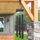 Stylecraft Harmonically Tuned Wind Chime -  Black - 8 9 x61 4  - Free Shipping