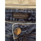 Silver Jeans Co Womens Mid Rise Skinny Denim Jeans Medium Wash Blue