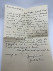 Antique Handwritten Letter To Family Postage Stamped 1935 Ephemera