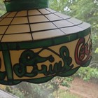 Coca-cola Soda Stained Glass Style Hanging Lamp Shade Green White Red
