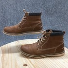 Seven 91 Boots Mens 9 5 Chukka Brown Leather Lace Up Casual Comfort Ankle Top